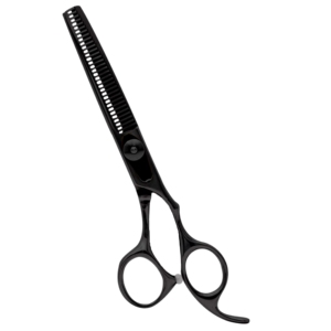 Harbor Industry VG10 Japanese Steel Texturizing Scissor Black Coated Salon <b>Barber</b> Sharp <b>Blade</b> 5.5 Inch - Product Image 1
