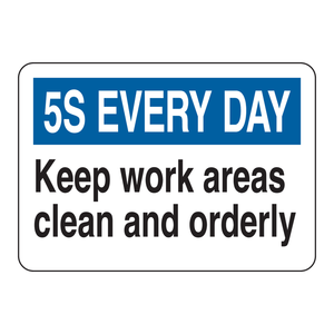 Panneau d'organisation de poste de travail mural en aluminium Brady 5S Every Day - Product Image 3