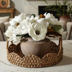 Bandeja Tejida de Pasto Marino Natural Personalizada con Asas, Cesta Decorativa Hecha a Mano para Servir, para Mesa de Comedor, Regalo de Hotel y Decoración del Hogar - Product Image 6