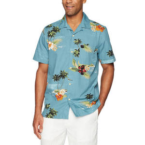 Chemise Hawaïenne Homme à Manches Courtes, Chemise de Plage Décontractée, Col Revers, Imprimée, Chemise d'Été, Service OEM Personnalisé - Product Image 1