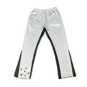 Custom Logo Printed Plus Size <b>Stacked</b> Winter Heavyweight Breathable Acid Wash Fleece Graphic Embroidered Flared <b>Joggers</b> Skinny - Product Image 6