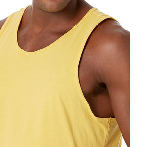 Camisetas sin mangas de algodón personalizadas para hombre, de secado rápido, ropa deportiva informal para entrenamientos de gimnasio, transpirables para culturismo con técnica de lavado. - Product Image 5