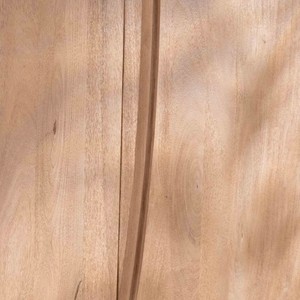 Vandana Urban Balance Two-door <b>cabinet</b> in solid mango wood, contemporary style Cabure - Product Image 3