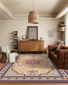 Grande <span class=keywords><strong>Tappeto</strong></span> per Soggiorno Personalizzato Stile <span class=keywords><strong>Marocchino</strong></span> Vintage Moderno 3D per Sala da Pranzo, <span class=keywords><strong>Tappeto</strong></span> Morbido di Grandi Dimensioni Lavabile in Lavatrice per Camera da Letto - Product Image 5