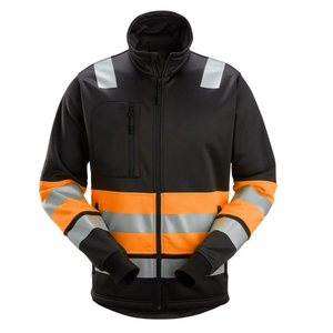 OEM Support Customised <b>Waterproof</b> Hi Vis Clothing Soft-shell <b>Work</b>-wear Windproof Safety Security Reflective Tape Jackets - Product Image 1