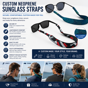 Correa Flotante para Gafas de Neopreno con Logotipo Personalizado, Cordón para Gafas de Sol, para Regalos en Ferias Comerciales, Correas Ajustables para Gafas - Product Image 5