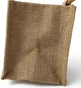 Sac fourre-tout en jute avec garniture en dentelle blanche, style bohème, sac à poignée ouverte pour usage quotidien - Product Image 3
