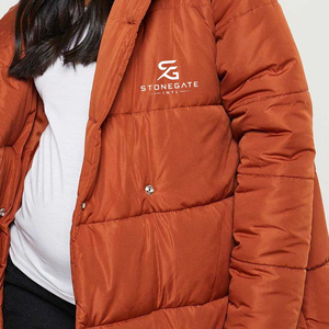 <b>Women</b> Hooded Puffer Jacket <b>Winter</b> Warm <b>Padding</b> Fashion Outdoor Windproof Solid Color Lightweight New High Quality Logo <b>Coat</b> 2026 - Product Image 4