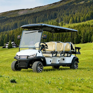 Voiturette de golf 4 places au design nouveau avec pneus tout-terrain confortables pour le terrain de golf et la villa - Product Image 2