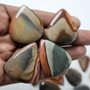 2025 venta al por mayor a granel Natural policromado jaspe cabujón corte ovalado curación cristal piedra preciosa Chakra espiritual piedras preciosas sueltas - Product Image 3