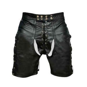 Pantalones Cortos Mini Sexys de Seda para Hombre, de Cintura Alta, Transpirables, con Logotipo Frontal, Diseño Sólido, Tela de Lona, Color Negro, Gran Venta - Product Image 6