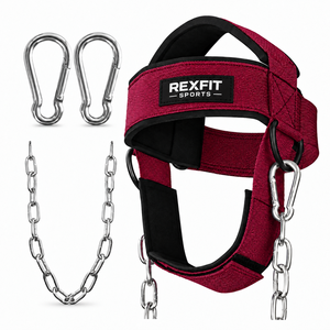 Arnés de entrenamiento para cuello al por mayor para levantamiento de pesas y entrenamientos de gimnasio, fabricante OEM ODM con logotipo personalizado para marcas de fitness de marca privada - Product Image 2