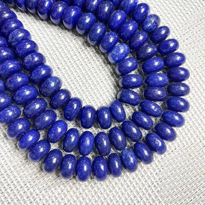 Perles de pierre naturelles en gros 4*6mm 5*8mm, perles rondelles en aventurine verte pour la fabrication de bijoux - Product Image 2