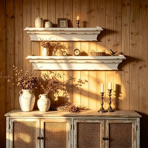 Mango <b>Wood</b> Single <b>Rustic</b> Living Room Wall <b>Shelves</b> & Floating <b>Shelves</b> OEM Custom Wholesale | Aqudus Saleem India - Product Image 1