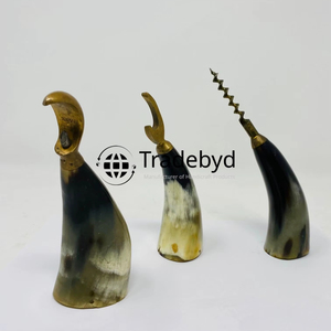 Tradebyd Deluxe Abridor de botellas de cuerno Regalo fino hecho a mano para bodas y aniversarios Abridores Premium - Product Image 2