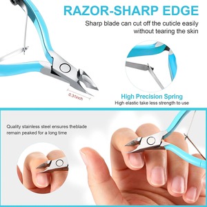 Ensemble professionnel de coupe-ongles en acier inoxydable, à mâchoires plates, ouverture large, lame tranchante, outils de manucure pour doigts, style luxueux pour adultes - Product Image 2