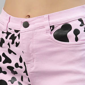 Shorts de Mezclilla Modernos para Mujer, con Detalles Impresos con Láser, Ligeros, a la Moda, Casuales y Frescos - Product Image 5