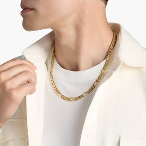 22" Men's Figaro Chain <b>Necklace</b> in Yellow Gold - Product Image 3