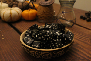 Traditional Hand Carved Horn <b>Dice</b> – Classic Game <b>Set</b> - Product Image 2