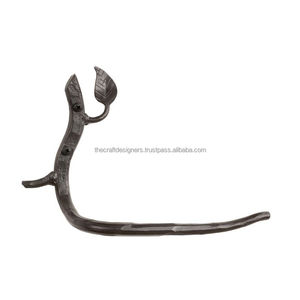 Portarrollos de Papel Higiénico de Hierro Negro Clásico para Montar en la Pared, para una Estética de Baño Atemporal y Durabilidad Duradera - Product Image 2