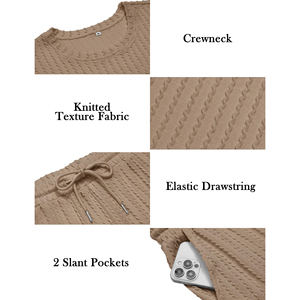 Wholesale Saleh Enterprises Men's Summer Casual <b>Cord</b> Set T-Shirt Shorts Quick Dry Solid Pattern Breathable Cotton Matching - Product Image 3
