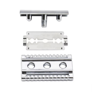 Maquinilla de Afeitar de Seguridad Reutilizable Ecológica de Alta Calidad Profesional con Mango de Aleación de Zinc y Doble Filo de Acero Inoxidable - Product Image 2