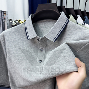<b>3</b> <b>Pack</b> Men's Solid Color <b>Polo</b> <b>Shirts</b> Short Sleeve Knitted Cotton Blend Breathable Casual Regular Fit with Chest Pocket - Product Image 5