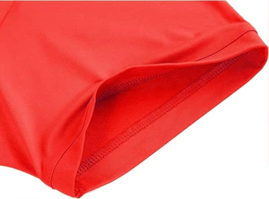 Polo de Manga Corta para Hombre, Estampado Geométrico, Secado Rápido, 100% Poliéster, Estilo Deportivo, Rojo y Negro - Product Image 5