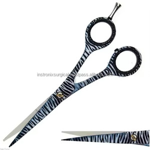 Tijeras de Adelgazamiento de Acero Inoxidable Zebra Negras de 5.5 Pulgadas para Diestros, Tijeras Profesionales de Peluquería, Venta al Por Mayor OEM - Product Image 5