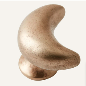 Boutons de meuble en laiton en forme de lune - Product Image 2