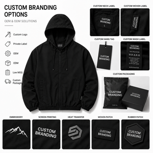 Sweat à capuche zippé intégral premium pour homme 2025/2026 – Coton/Polyester uni, doux, chaud, élégant, léger, séchage rapide, tissu respirant pour l'hiver - Product Image 6