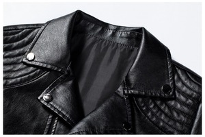Chaqueta de Cuero de Diseño Personalizado para Hombre, Estilo Moderno, Chaqueta de Cuero Profesional de Alta Calidad para Hombre al por Mayor - Product Image 2