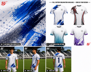 Maillot de football entièrement personnalisable par sublimation, design vierge, créez votre propre nom et numéro d'équipe, impression en gros, uniforme OEM - Product Image 5