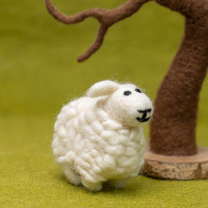 Handmade Felt Sheep Ornament Wool Farm Animal Hanging <b>Decor</b> Christmas <b>Tree</b> Toy <b>Easter</b> Lamb Gift Child Wholesale Bulk - Product Image 1