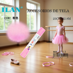 Il tessuto a rete rosa 25 cm x 22,8 m per accessorio gonna tutù - Product Image 3