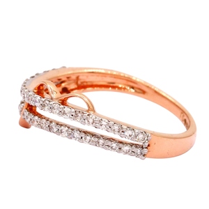 แหวนเพชรคลาสสิคสำหรับวันครบรอบจาก Djewels Lab Grown Diamond ทองคำแท้ 14K ทรงกลมเจียระไนแบบบริลเลียนท์ รับรองโดย IGI & INGEMCO ราคาขายส่ง - Product Image 2