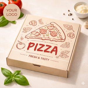 Cajas de Pizza Ecológicas Corrugadas con Relieve: Empaque de Cartón Biodegradable Premium para Comida para Llevar, Desechable - Product Image 6