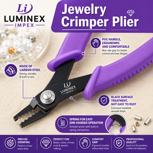 LUMINEX IMPEX LUB=113 <b>Long</b> <b>Nose</b> Stainless Steel Lightweight Smooth Work Jewelry Making Polishing Pliers for Bracelet Making DIY - Product Image 5