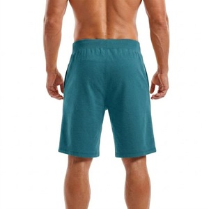 Pantalones Cortos Deportivos para Hombre, Estilo 2026, Color Verde Azulado, Cintura Elástica con Cordón, Algodón Suave, Corte Holgado, Casuales de Verano - Product Image 2