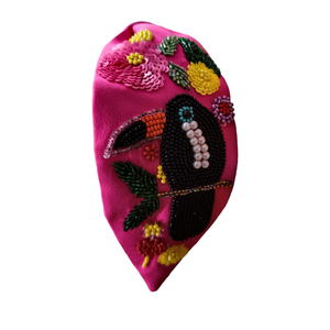 Magnifiques accessoires pour cheveux de créateurs, bandeau brodé à la main entièrement perlé, bandeau entièrement perlé pour femmes - Product Image 1