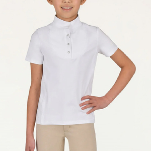 Top Horse Competition Riding Suit Casual Solid Pattern Show <b>Shirt</b> with Drop Shoulder Above Knee Length Knitting Breathable - Product Image 6