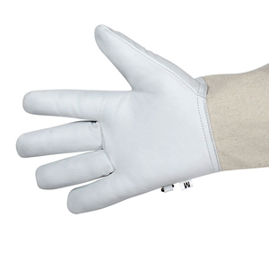 Meilleurs gants de protection pour apiculteurs personnalisés avec logo, haute qualité, 100% cuir, prix de gros - Product Image 3