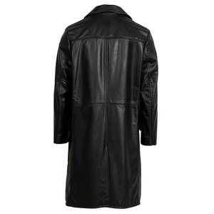 Top Quality Premium Quality Elegant Style Clean Cuts Beautiful Texture Warm <b>Winter</b> Wear Mens Long <b>Leather</b> <b>Jacket</b> - Product Image 2