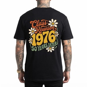 Camiseta de Algodón 100% Personalizada para Reunión de Clase 1976, 50 Años Después, Conmemorativa, Venta al Por Mayor, OEM, ODM - Product Image 2
