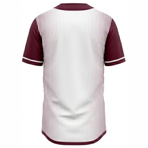 OEM Mens Baseball Jersey Button <b>Down</b> Shirts Short Sleeve Sportswear Uniforms Custom Baseball Jerseys Blank Wholesale Price Shirt - Product Image 2