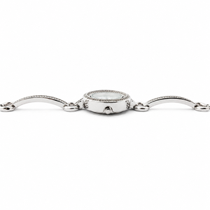 Reloj de Pulsera de Plata de Ley 925 con Cristales Halo de 18 mm para Mujer, Elegante y Lujoso, con Movimiento de Cuarzo, Resistente al Agua 3BAR - Product Image 5