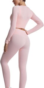 Ensemble deux pièces pour femmes : leggings anti-transpiration et soutien-gorge de sport de compression - Product Image 4