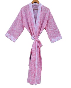 Venta caliente moda mujer Kantha chaqueta hecha a mano manga larga frente abierto con patrones impresos digitales ropa de tela tejida - Product Image 2