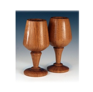 Copa de Madera Natural Hecha a Mano, Moderna, de Lujo, Ecológica, con Tallo Tornado, para Vino Tinto, Jugo, Café - Product Image 6