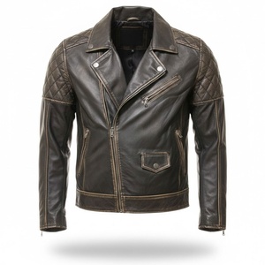 OEM Services High Quality Custom Design Men Leather Jacket New Design Leather Jacket For Men Made In Pakistan - Product Image 1